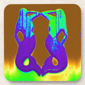 paarse tweeling drankjes onderzetter (Voorkant)