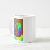 paarse tweeling koffiemok (Voorkant links)