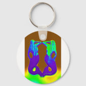 paarse tweeling sleutelhanger (Voorkant)