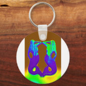 paarse tweeling sleutelhanger (Voorkant)