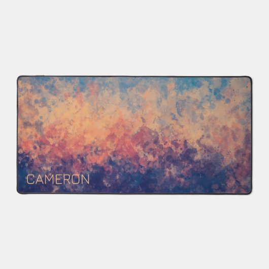 Paarse Twilight op een meer Bureaumat (Voorkant)