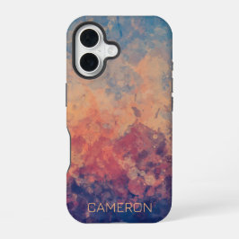 Paarse Twilight op een meer iPhone 16 Hoesje