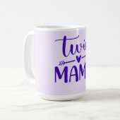 Paarse Twin Mama Koffiemok (Voorkant links)