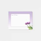 Paarse Twin Tulips Spring Floral fotografie Post-it® Notes (Voorkant)