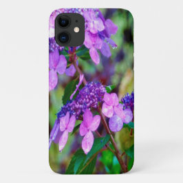 Paarse Twist and Shout Hortensia Bloem Case-Mate iPhone Case