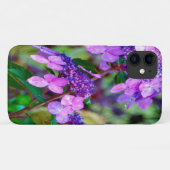Paarse Twist and Shout Hortensia Bloem Case-Mate iPhone Case (Achterkant (horizontaal))