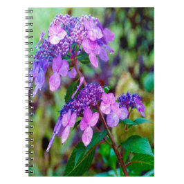 Paarse Twist and Shout Hortensia Bloem Notitieboek