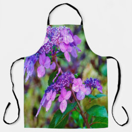 Paarse Twist and Shout Hortensia Bloem Schort