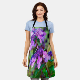 Paarse Twist and Shout Hortensia Bloem Schort