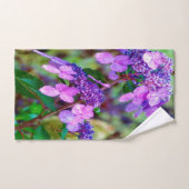 Paarse Twist en Shout Hydrangea Flower Bad Handdoek (Handdoek)