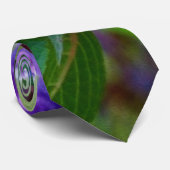 Paarse Twist en Shout Hydrangea Flower Stropdas (Opgerold)