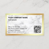  Paarse typemachine QR-coderingsschrijver Visitekaartje (Achterkant)