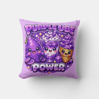 Paarse Ube Power Kawaii Kussenhoes Kussen