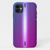Paarse UFO metaalachtig Case-Mate iPhone Case (Achterkant)