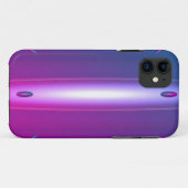 Paarse UFO metaalachtig Case-Mate iPhone Case (Achterkant (horizontaal))