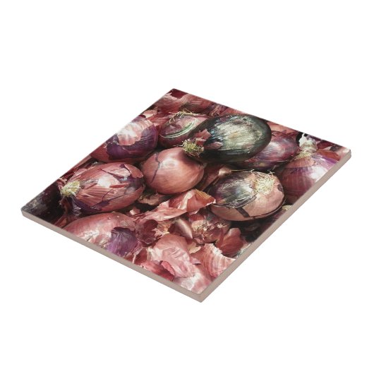 Paarse ui tegeltje (Zijkant)