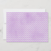 Paarse Uil Bloemen Baby shower Uitnodiging (Achterkant)