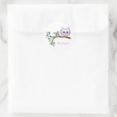 Paarse Uil Dank u Stickers (Tas)