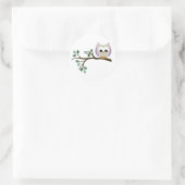 Paarse Uil Stickers (Tas)