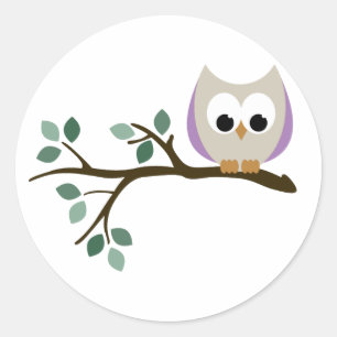 Paarse Uil Stickers