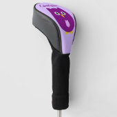 Paarse Uilontwerp Golfheadcover (Schuin)
