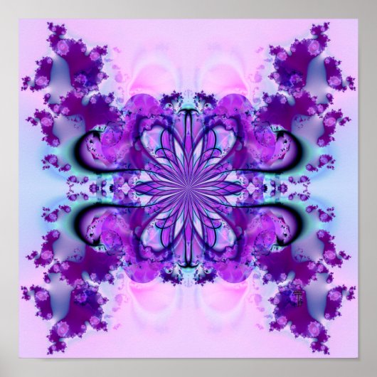 Paarse uitbarsting (12 op 12) Art Print Poster (Voorkant)