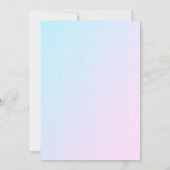 Paarse uitnodigen | In Mijn Verjaardagstijd Uitnod Kaart (Achterkant)