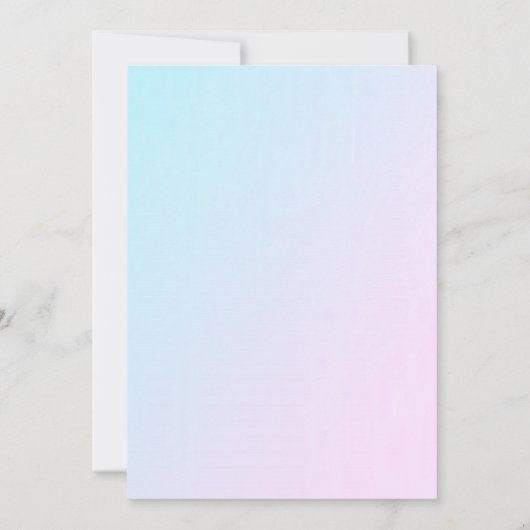 Paarse uitnodigen | In Mijn Verjaardagstijd Uitnod Kaart (Achterkant)