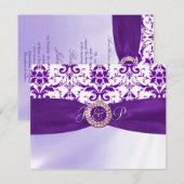 Paarse uitnodiging (Voorkant / Achterkant)