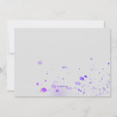 Paarse Uitnodiging Pansies (Achterkant)