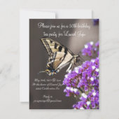 Paarse uitnodiging ter gelegenheid van 50e verjaar (Achterkant)