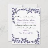 Paarse uitnodiging tot donkere weddenschappen (Voorkant)