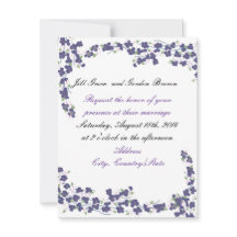 Paarse uitnodiging tot donkere weddenschappen