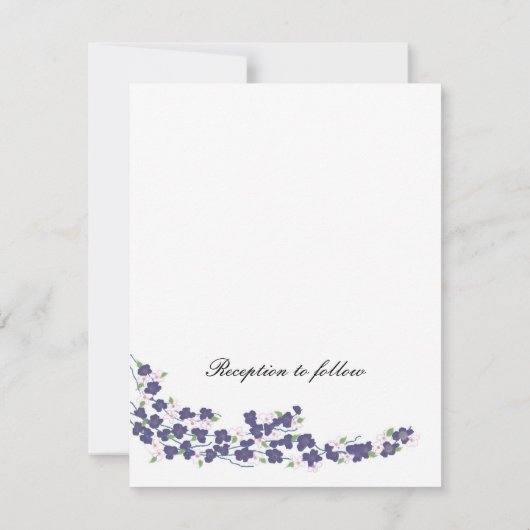 Paarse uitnodiging tot donkere weddenschappen (Achterkant)