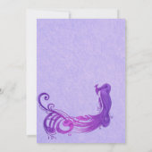 Paarse  uitnodiging tot het huwelijk (Achterkant)