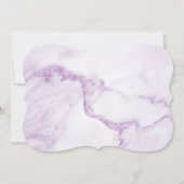  Paarse uitnodiging tot het indienen van Baby show (Achterkant)