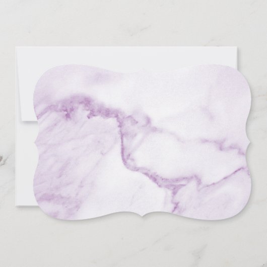 Paarse uitnodiging tot het indienen van Baby show (Achterkant)