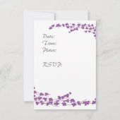 Paarse uitnodiging tot het indienen van een bloese (Achterkant)