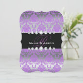 Paarse uitnodiging tot het indienen van een concer (Staand voorkant)