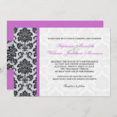 Paarse uitnodiging tot het indienen van een concer (Voorkant / Achterkant)