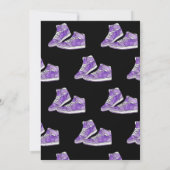 Paarse uitnodiging tot het indienen van een uitnod (Achterkant)