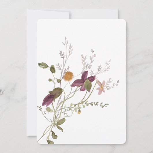 Paarse uitnodiging tot het indienen van een vuurbr (Achterkant)