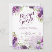 Paarse uitnodiging tot het indienen van een vuurge (Voorkant)