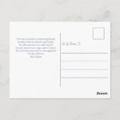 Paarse uitnodiging tot het indienen van Pasen-Bru (Achterkant)