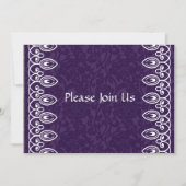 Paarse uitnodiging tot het indienen van vragen (Voorkant)