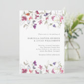  Paarse uitnodiging tot het indienen van weddensch (Staand voorkant)