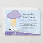 Paarse uitnodiging tot het indienen van wedstrijde (Voorkant)