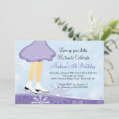 Paarse uitnodiging tot het indienen van wedstrijde (Staand voorkant)