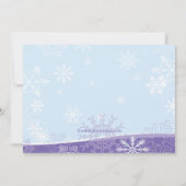 Paarse uitnodiging tot het indienen van wedstrijde (Achterkant)