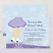 Paarse uitnodiging tot het indienen van wedstrijde (Voorkant / Achterkant)